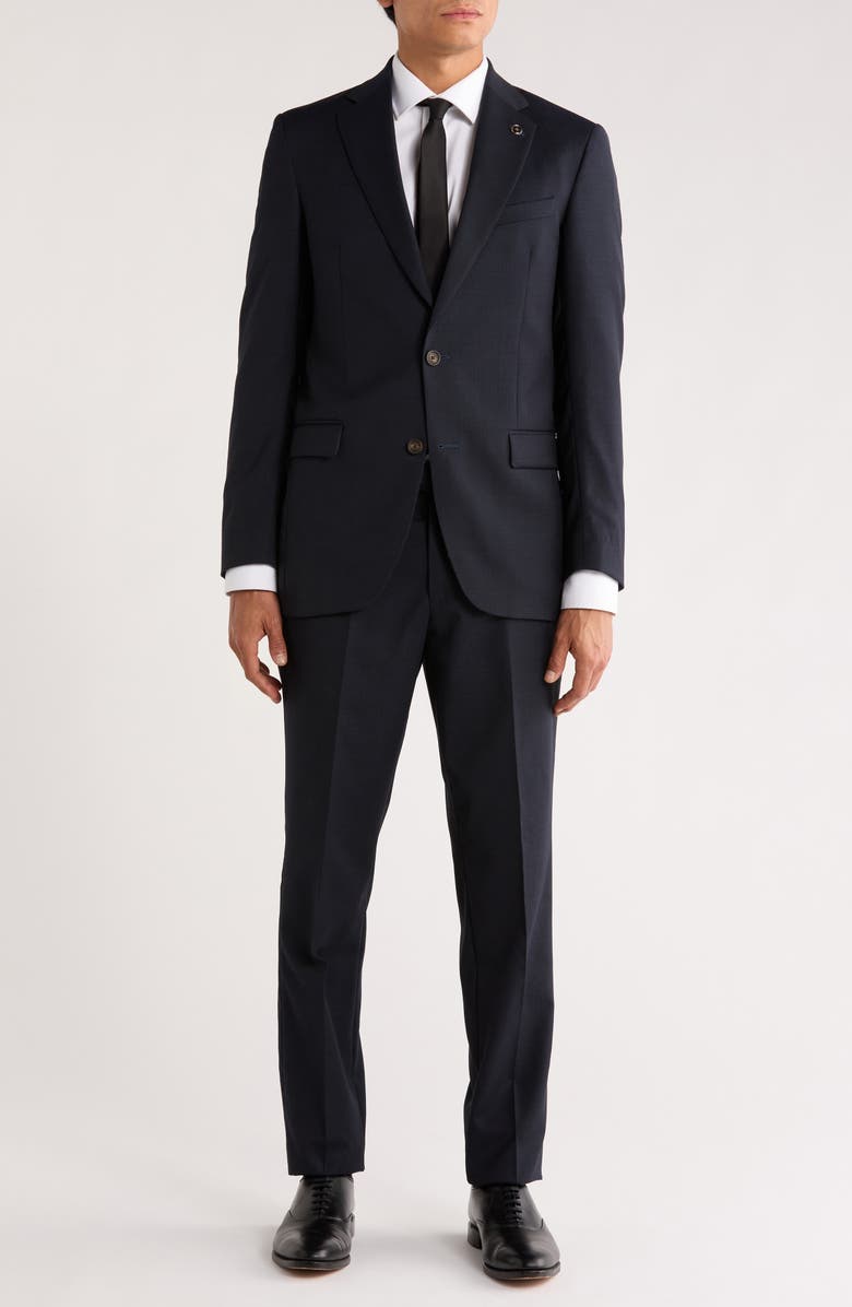 No Ordinary Joe by Ted Baker Jake Solid Wool Suit, Main, color, Blue