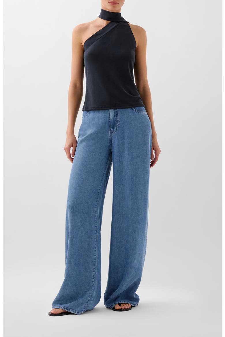 Rouched Asy Top, Alternate, color, Darkgrey