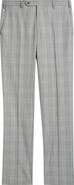 Zanella Parker Flat Front Plaid Wool Dress Pants