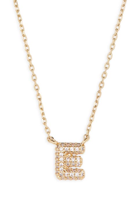 Pavé Crystal Initial Necklace