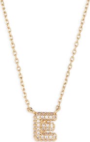 BP. Pavé Crystal Initial Necklace