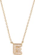 BP. Pavé Crystal Initial Necklace