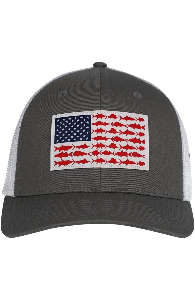 Columbia Men's Columbia Gray Dallas Cowboys PFG Fish Flag Flex Hat, Alternate, color, Gray
