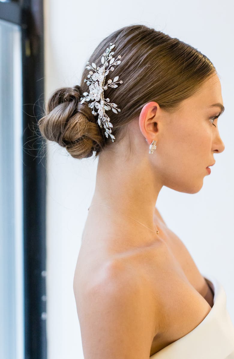 Brides & Hairpins Deja Hair Comb, Alternate, color, Silver