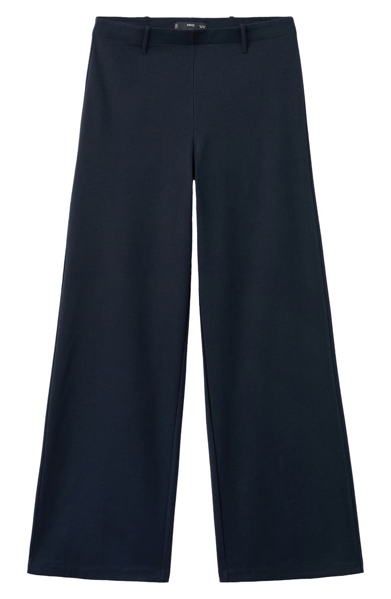 MANGO Straight Leg Pants, Alternate, color, Navy