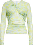 Cinq à Sept Aniya Floral Mesh Top