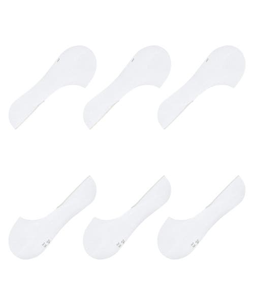 Falke Step Cotton 3-pack No Show Socks In White