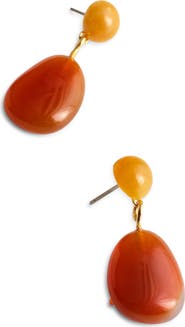 Madewell Stone Double Drop Earrings