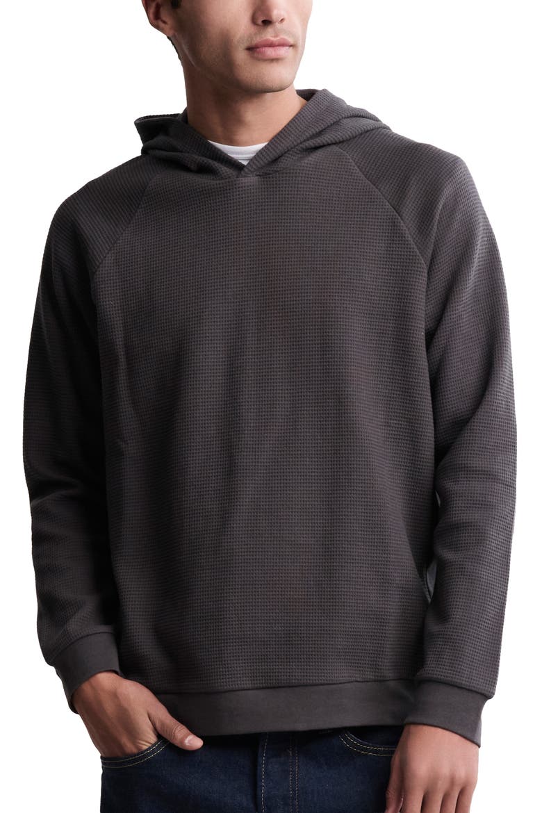 Thermal Cotton Hoodie, Main, color, CARBON