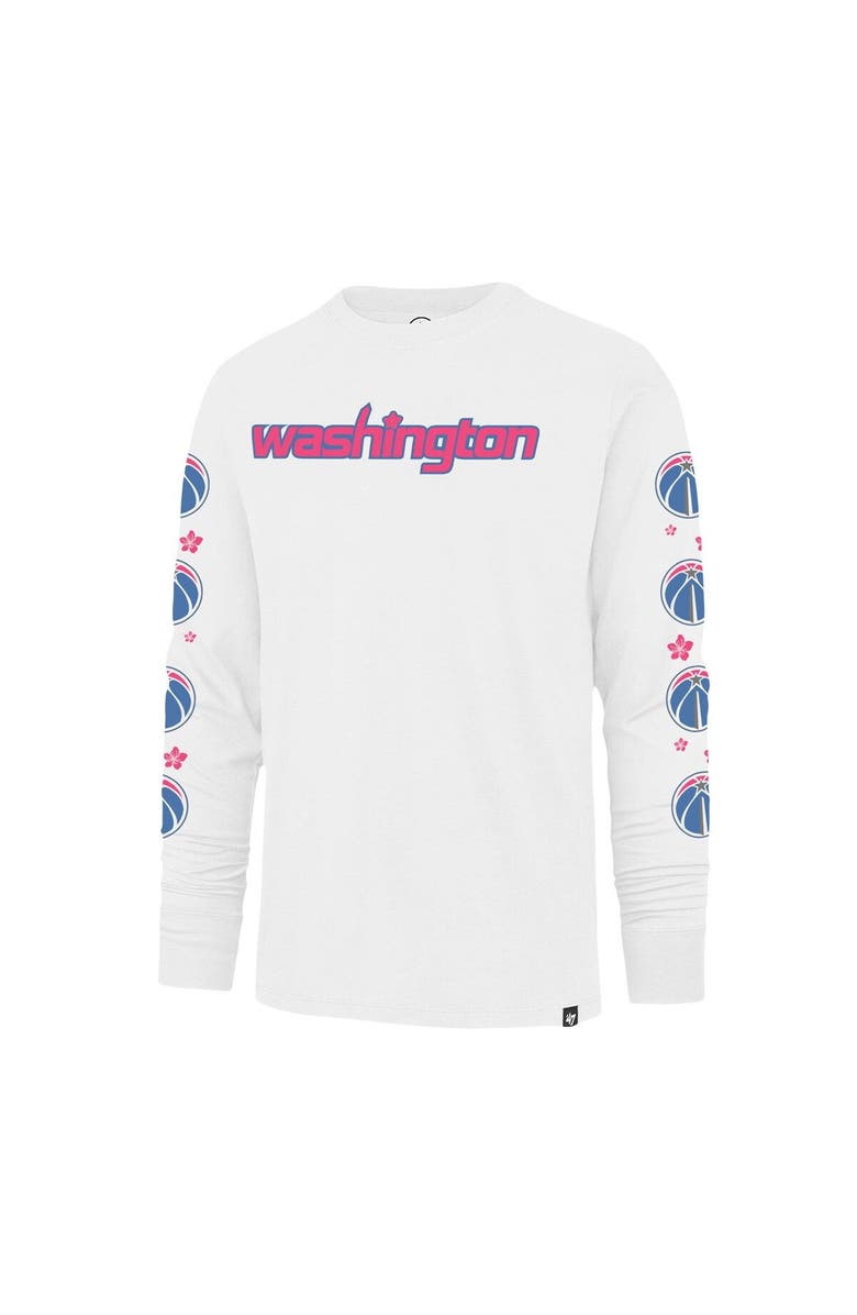 '47 Men's '47 White Washington Wizards City Edition Downtown Franklin Long Sleeve T-Shirt, Alternate, color, 