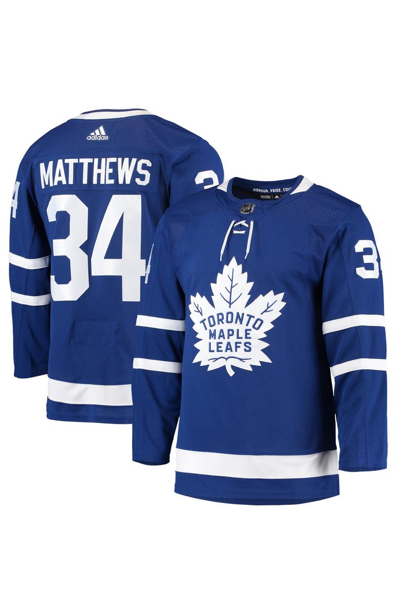 adidas Men's adidas Auston Matthews Blue Toronto Maple Leafs Home Primegreen Authentic Player Jersey, Alternate, color,