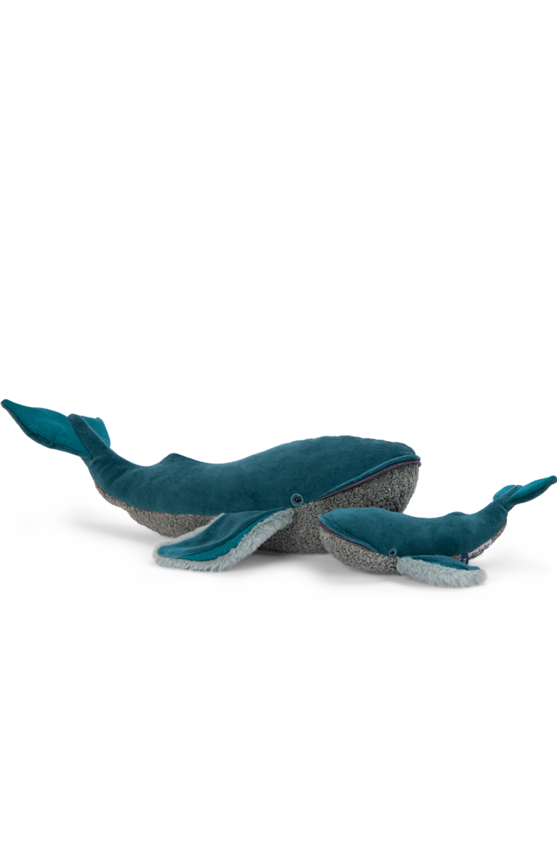 Moulin Roty Whale (small)  All Around the World, Alternate, color, Blue