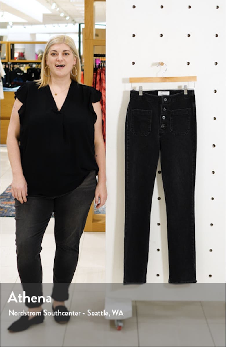 Elsie High Waist Straight Leg Jeans, sales video thumbnail