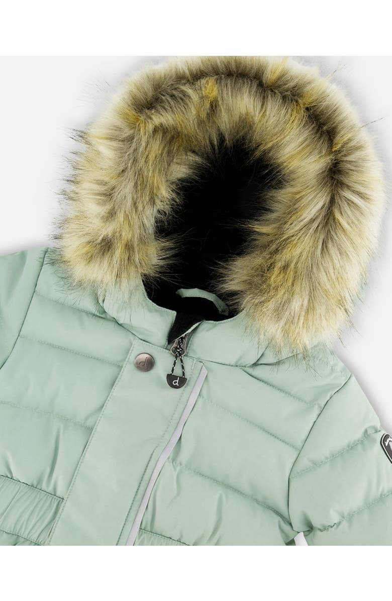 Deux par Deux One-Piece Original Puffy Snowsuit, Alternate, color, Sage Green