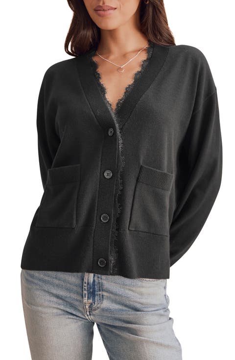 Georgie Lace Trim Cardigan