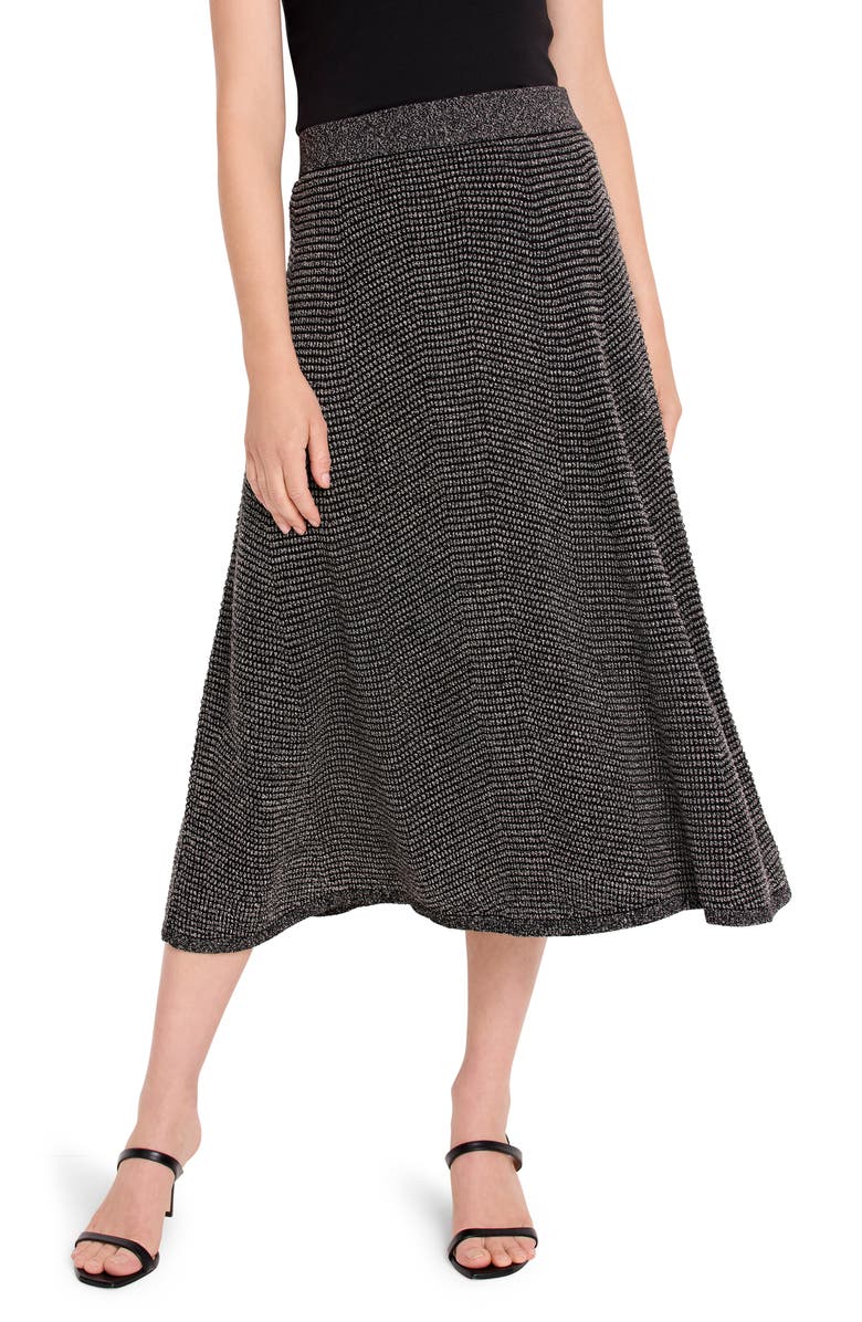 NIC+ZOE Pixel Knit Midi Skirt, Main, color, 