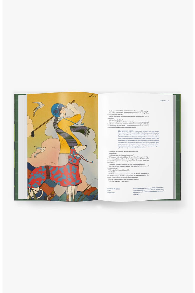 The Great Gatsby Art Novel, Alternate, color, Green