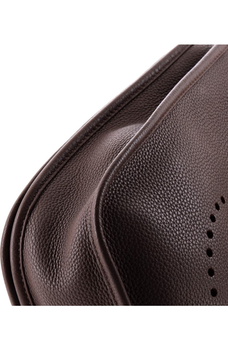 Pre-Owned Hermes Evelyne Bag Gen III Clemence PM, Alternate, color, Chocolat