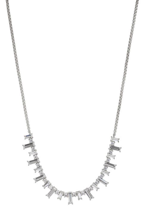 Mixed Baguette Chain Necklace