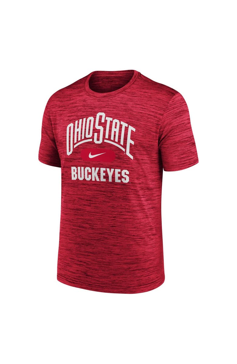 Nike Men's Nike Scarlet Ohio State Buckeyes Velocity Mascot Performance T-Shirt, Alternate, color, 