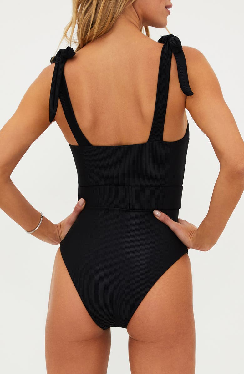 Beach Riot Sydney Belted One-Piece Swimsuit, Alternate, color, 