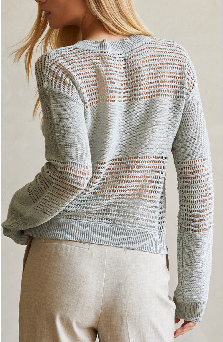 CRESCENT Netted Pullover Sweater, Alternate, color,