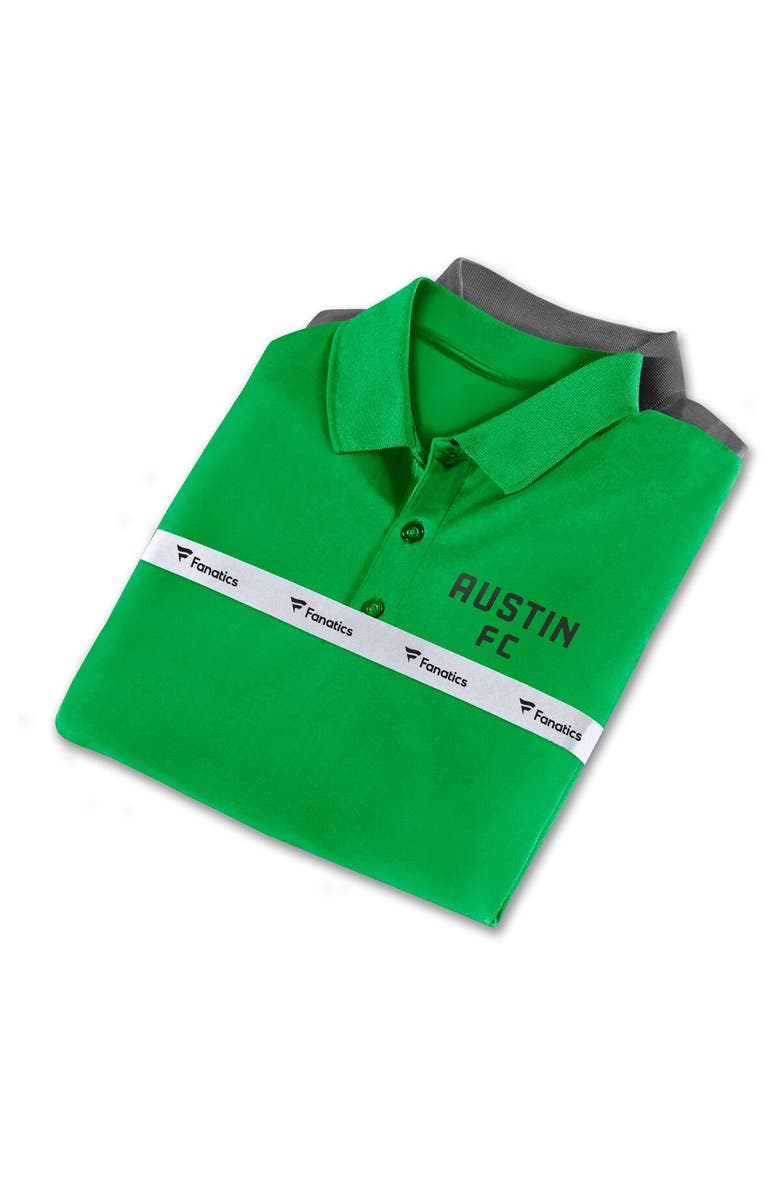 FANATICS Men's Fanatics Branded Green/Gray Austin FC Iconic Polo Combo Set, Main, color, 