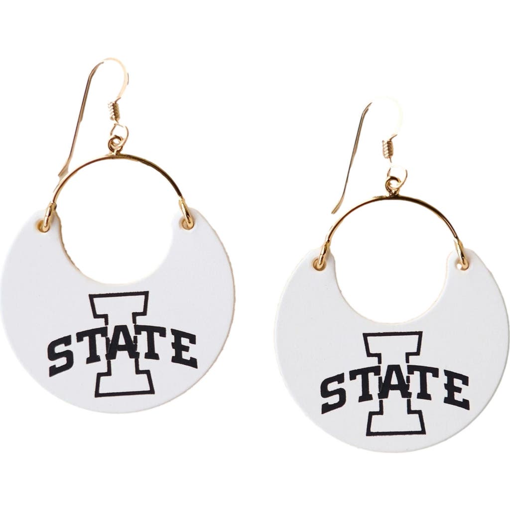 Nickel & Suede University Ninas Earrings In Silver