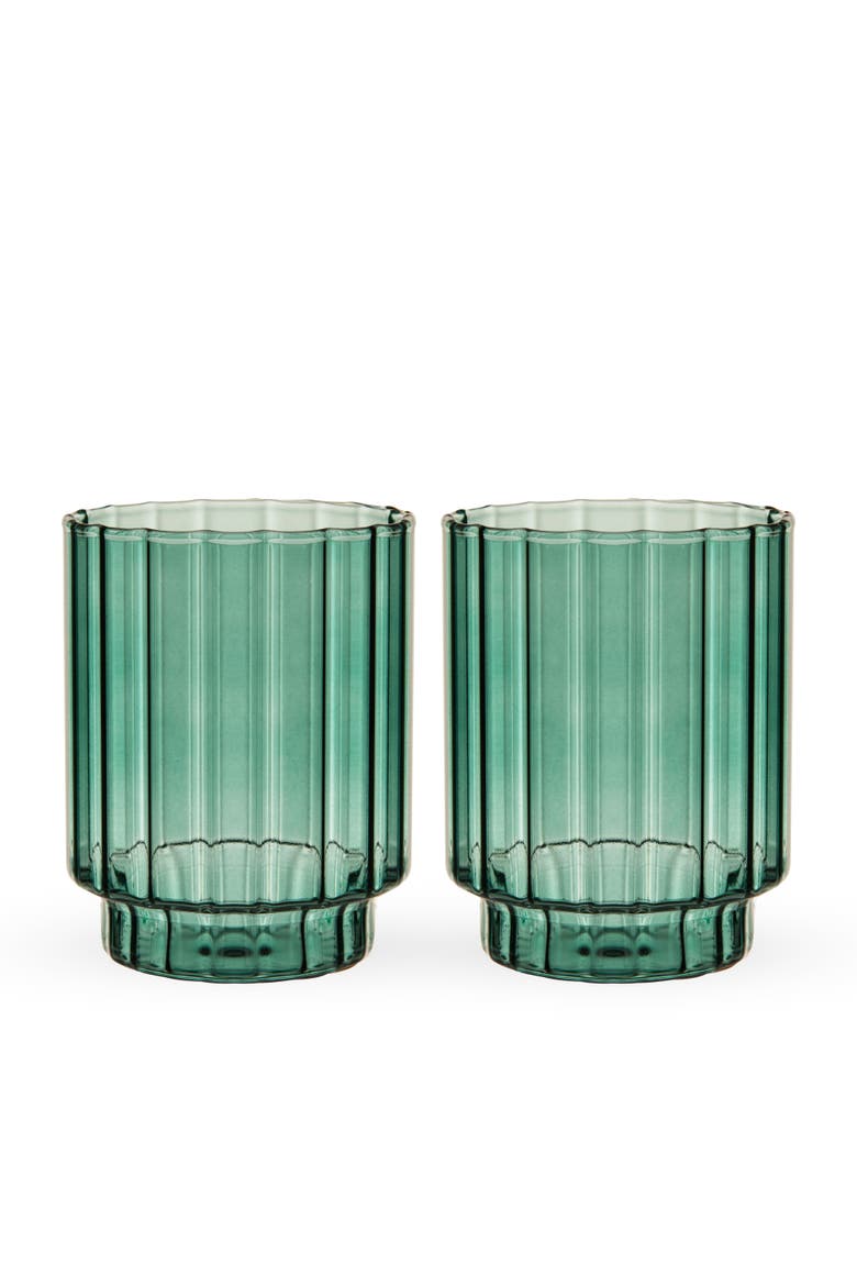 Malachite Optic Tumblers Set of 2, Alternate, color, Green