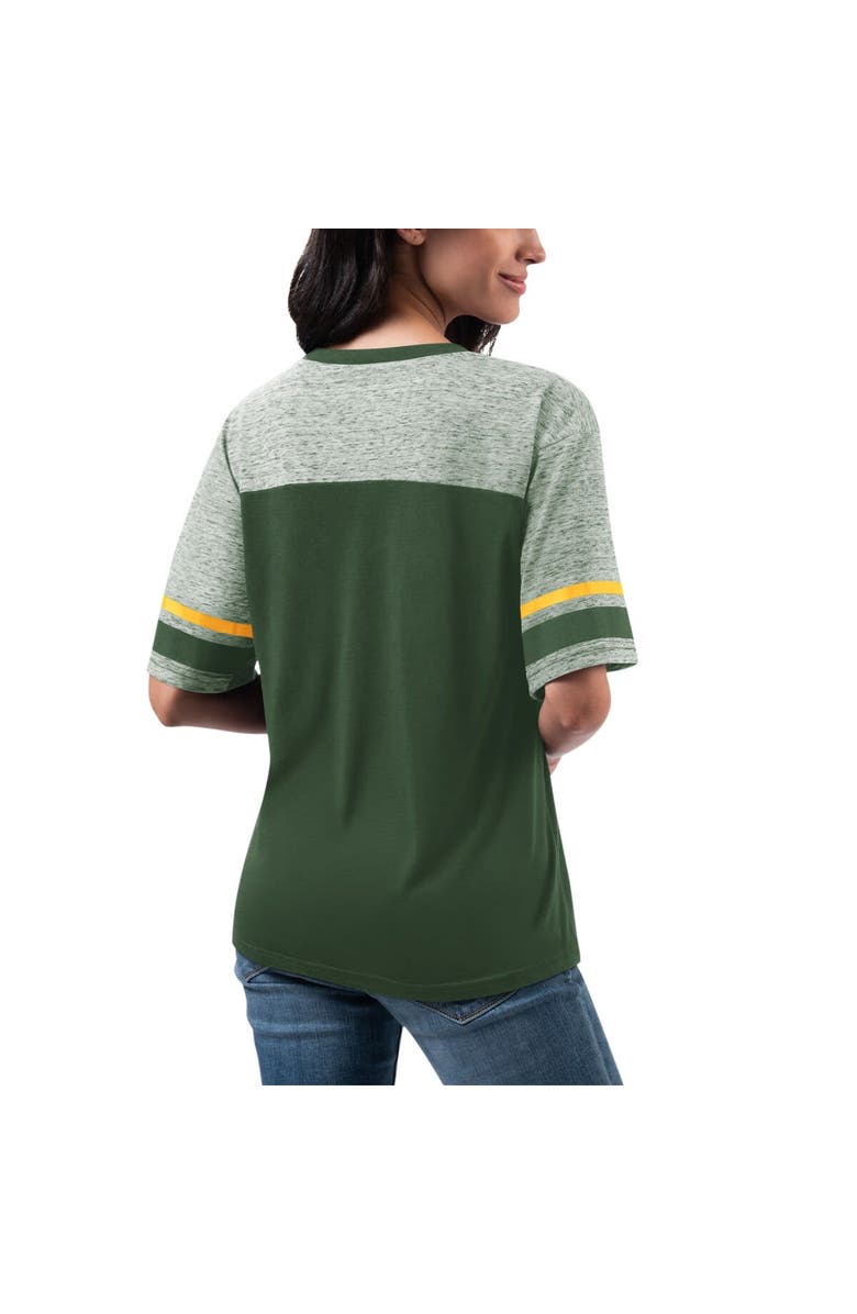 G-III 4HER BY CARL BANKS Women's G-III 4Her by Carl Banks Green Green Bay Packers Track T-Shirt, Alternate, color, 