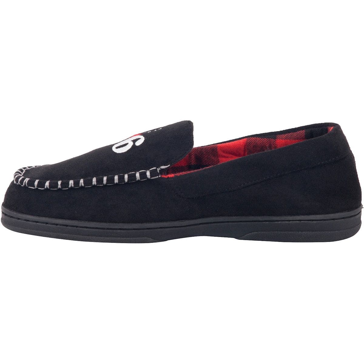 FOCO Men's FOCO Philadelphia 76ers Team Logo Flannel Moccasin Slippers, Alternate, color, 