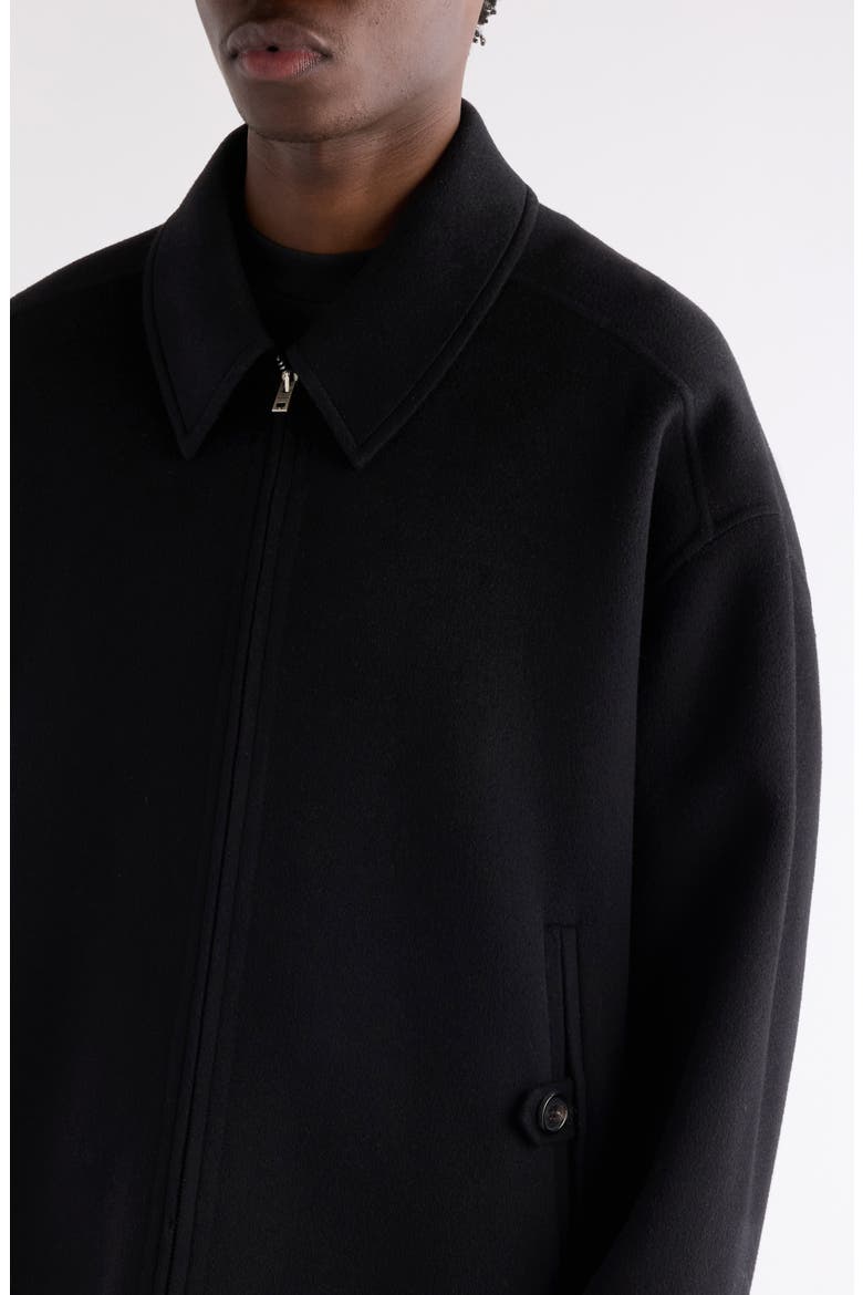 Doveo Double Face Wool Flannel Jacket, Alternate, color, BLACK