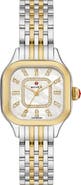 MICHELE Meggie Diamond Dial Two-Tone Bracelet Watch, 29mm