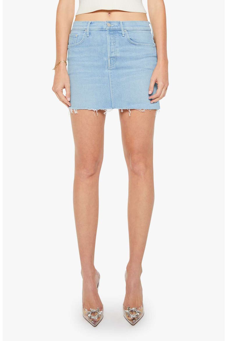 The Vagabond Denim Miniskirt, Main, color, SAUCED BY SIX