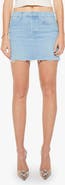 MOTHER The Vagabond Denim Miniskirt