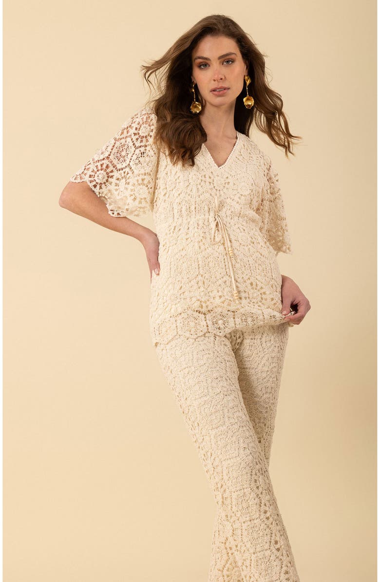 Hale Bob Oakleigh Crochet Top, Alternate, color,