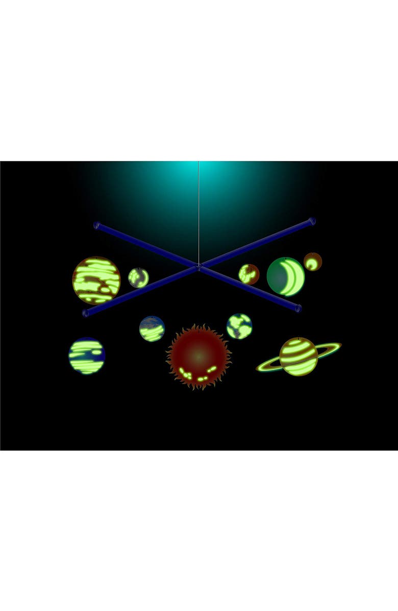 4M Glowinthedark Solar System Mobile Making Kit, Alternate, color, Multicolored