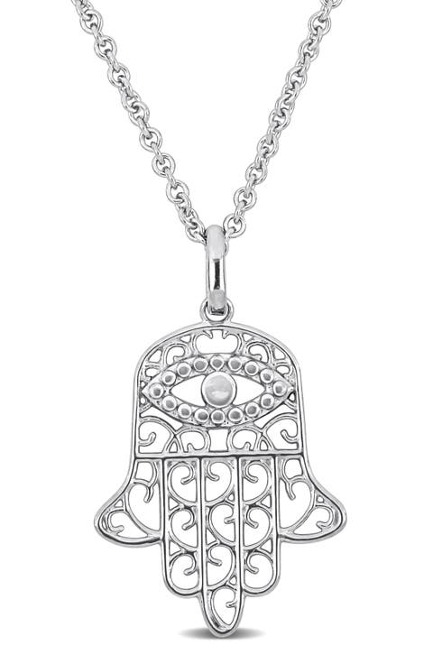 Hamsa Charm Pendant Necklace