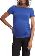 Stowaway Collection Off the Shoulder Maternity/Nursing Top