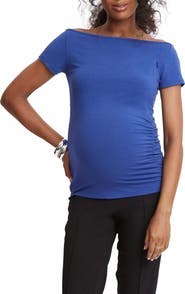 Stowaway Collection Off the Shoulder Maternity/Nursing Top
