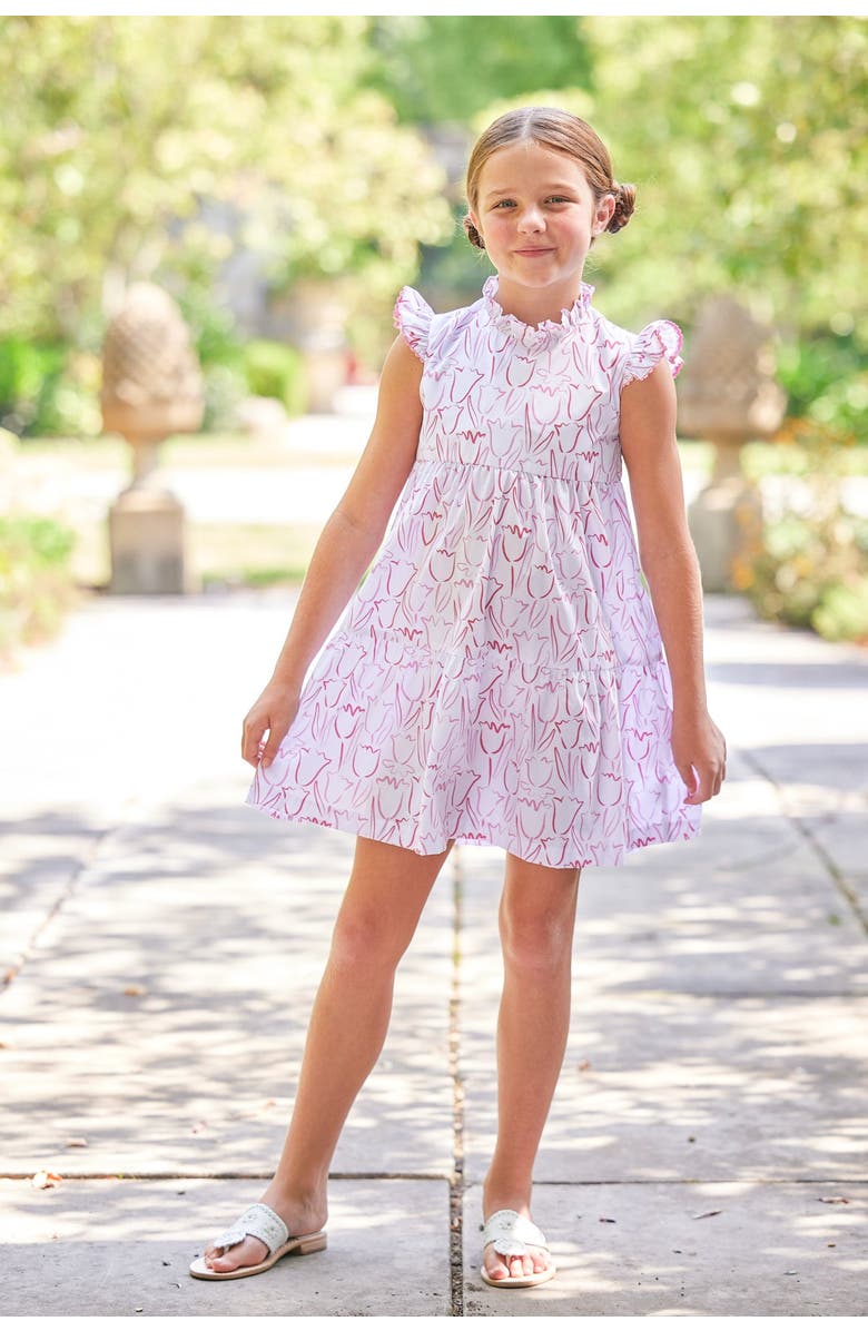 Little English Kids' Tiered Charleston Dress Blend, Alternate, color, Albany Floral