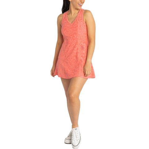 Women's Lusso Pink St. Louis Cardinals Tess Cheetah V-Neck Racerback Dress