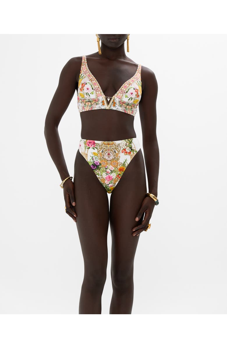 Camilla V NECK HARDWARE BRA EGYPTIAN ROSE, Alternate, color, 