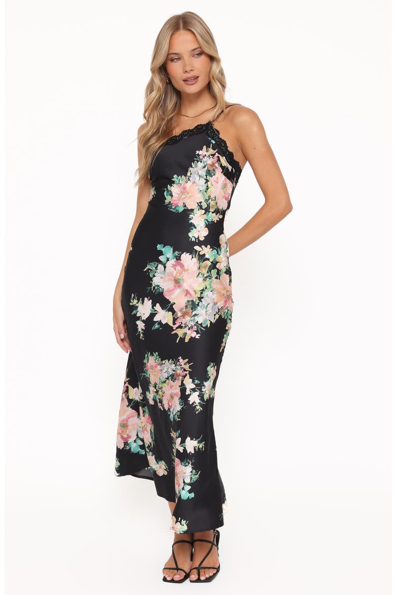 Anika Maxi Dress, Alternate, color, BLACK FLORAL