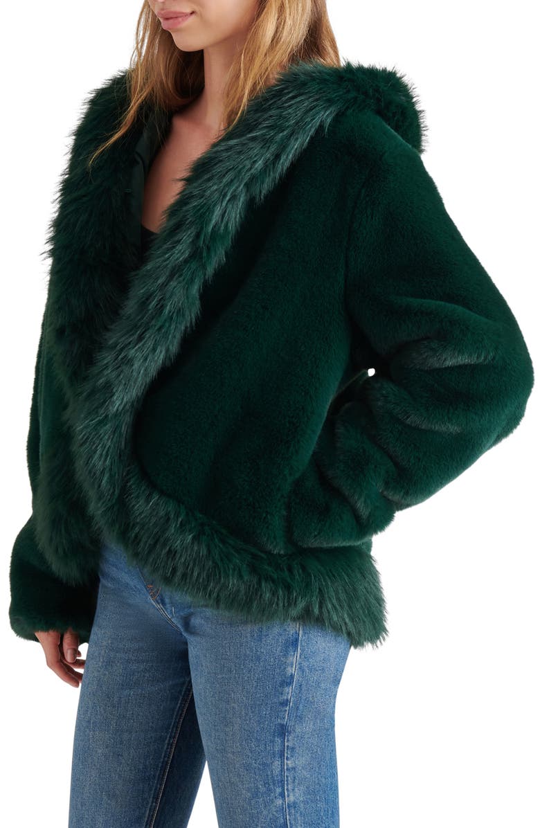 Steve Madden Everfrost Faux Fur Hooded Jacket, Alternate, color, 