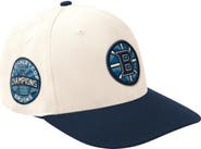 STARTER Men's Starter Cream/Navy Boston Bruins Blue Wave Classic Adjustable Hat