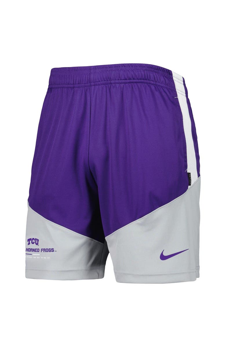 Nike Men's Nike Purple/Gray TCU Horned Frogs Performance Player Shorts, Alternate, color, 