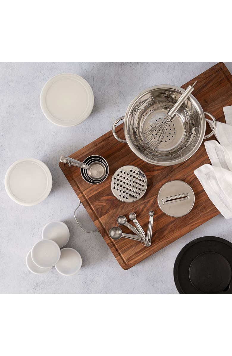 OSTER Tobias 27 Piece All-In-One Cooking Tool Set - Ideal For Prepping, Alternate, color, Silver