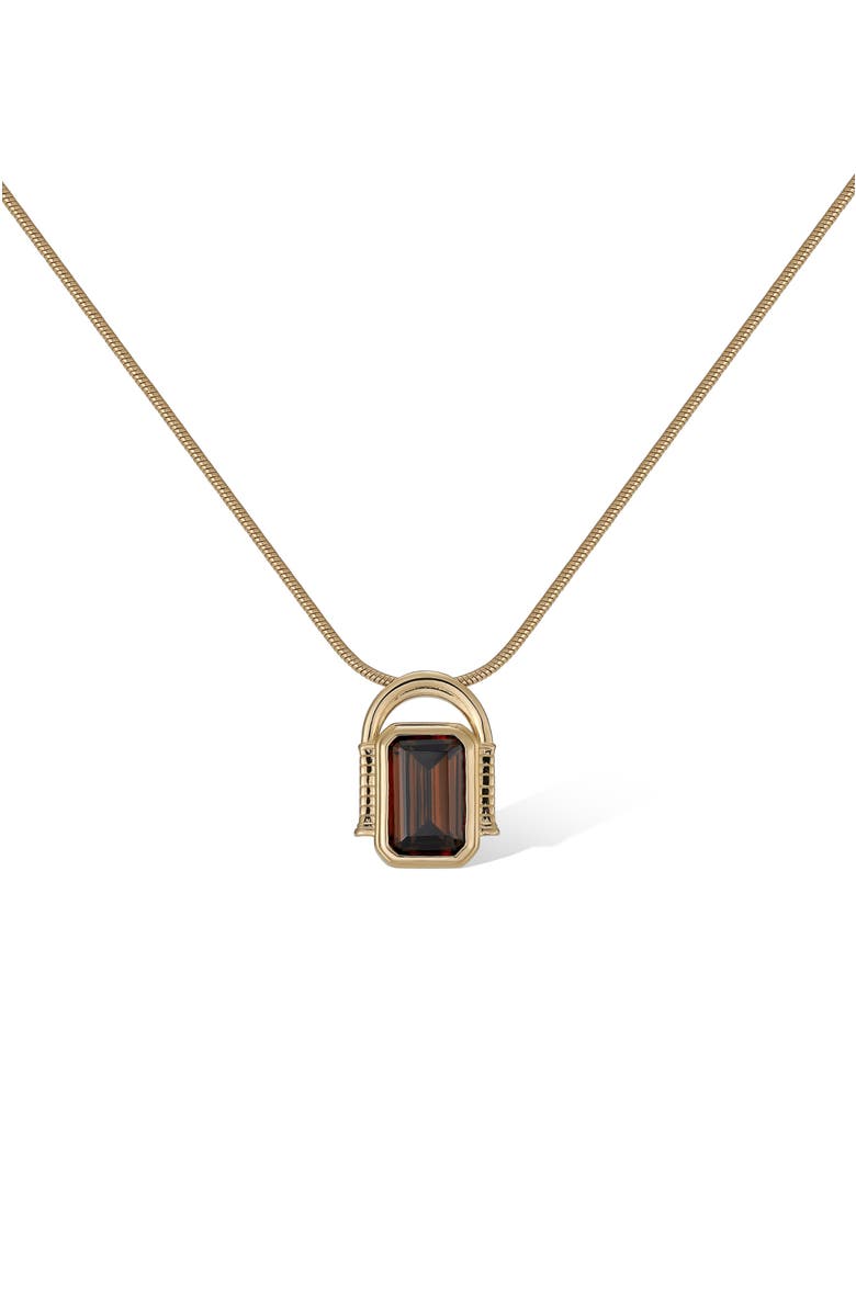 RC RETRO CHIC Olympieion Necklace, Main, color, Brown & Gold