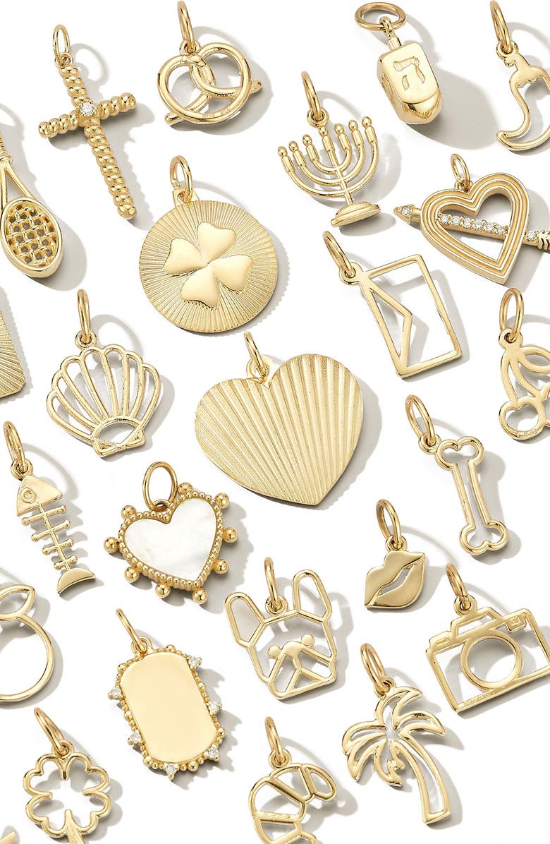 Ember Fine Jewelry 14K Gold Lip Charm, Alternate, color, Gold